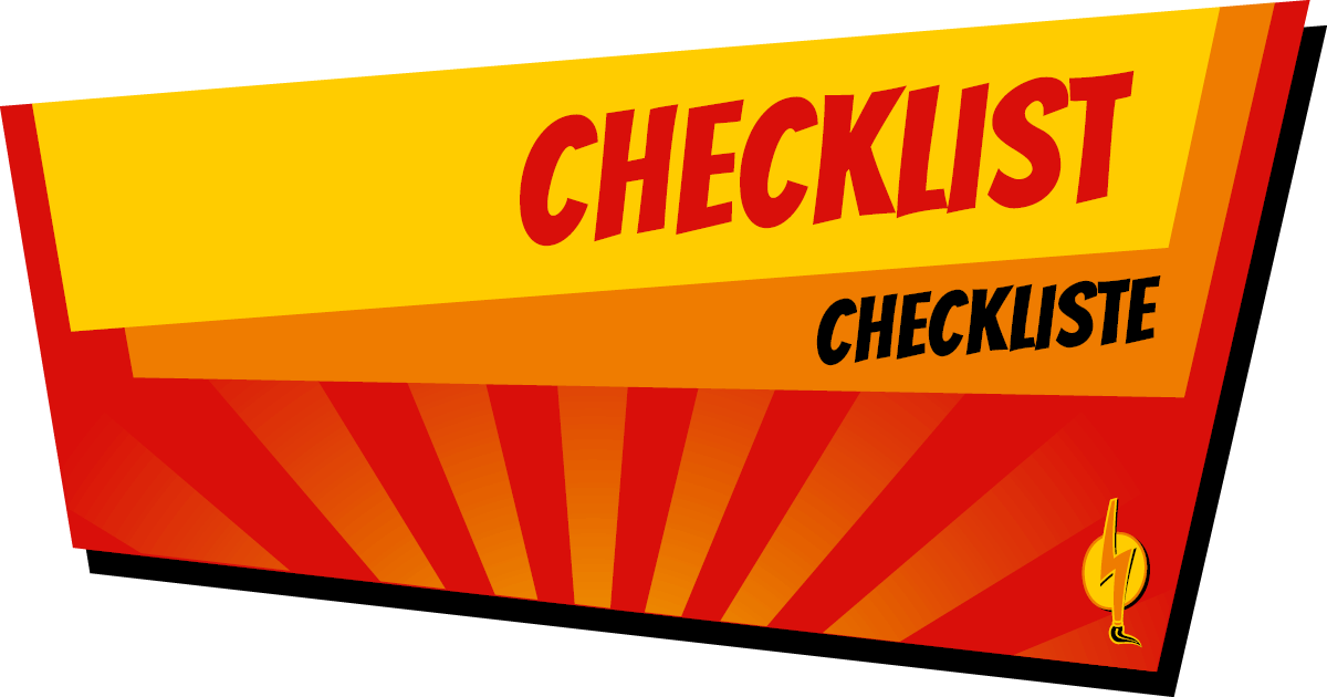 Checklist for exhibitors