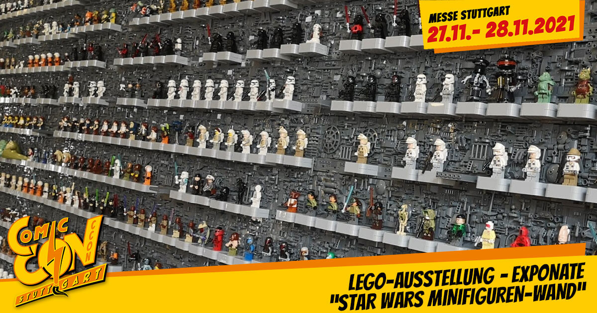 CCON | COMIC CON STUTTGART 2021 | Specials | LEGO-Ausstellung - Exponate: "Star Wars Minifiguren-Wand"